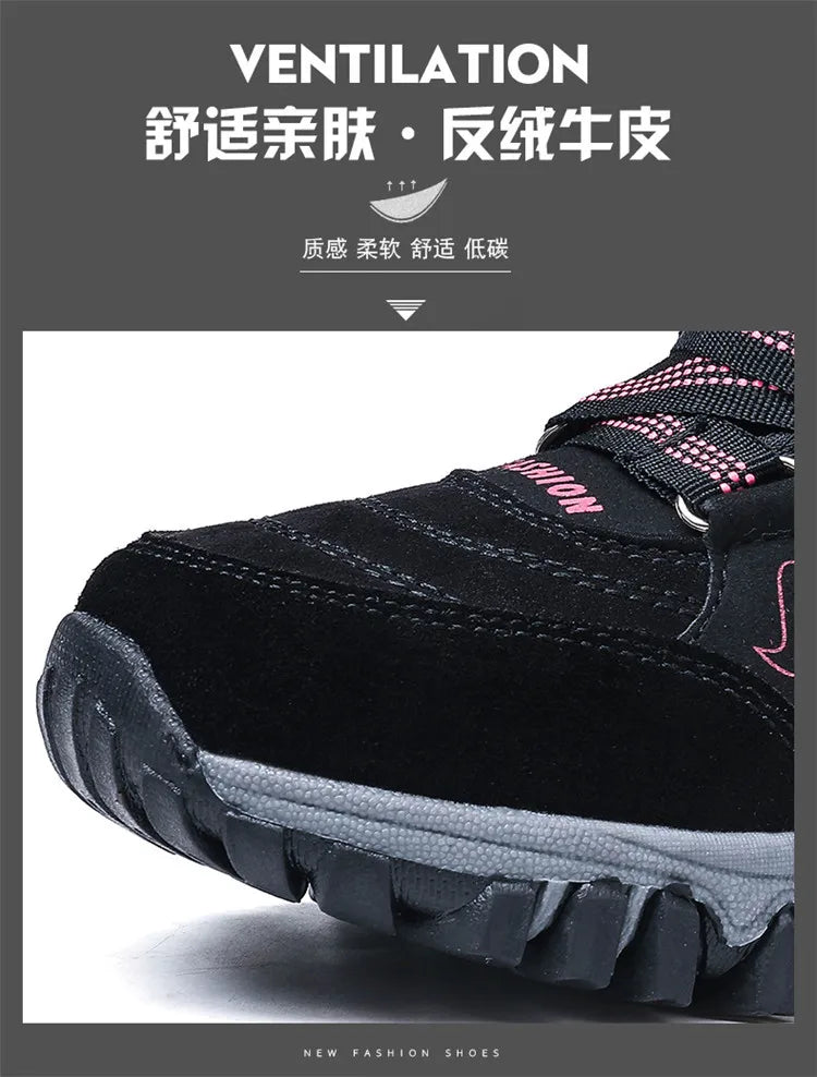 Women's Snow Boots Winter Plush Warm Platform Women's Ankle Boots Wear-resistant Waterproof Non-slip Lady Snow Boots for Womens