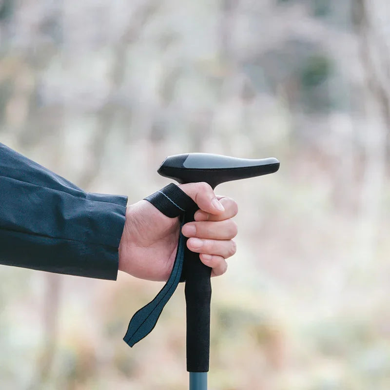 Naturehike Folding Trekking Pole Foldable Walking Stick for Walk Climbing Retractable 3 Sections Telescopic 6061 Aluminum Alloy