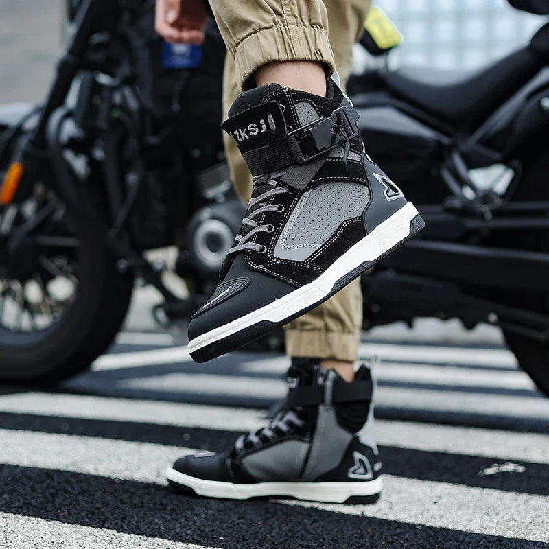 Motorcycle Riding Shoes Motocross Racing Boot Motorcycle Rally Training Shoes Anti Collision Protective Shoes Rider Equipment