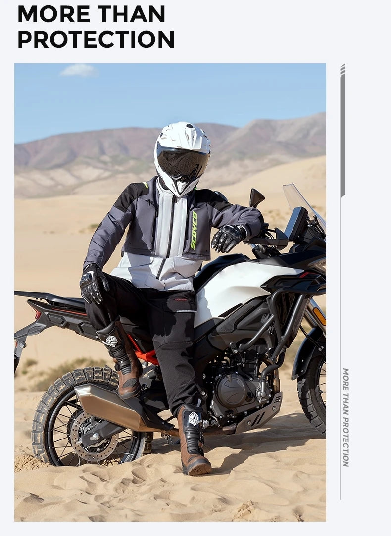 Motorcycle Boots Windproof Waterproof Motocross Boots Anti-Slip Professional Motorbike Shoes For Outdoor Off-Road Rally Riding