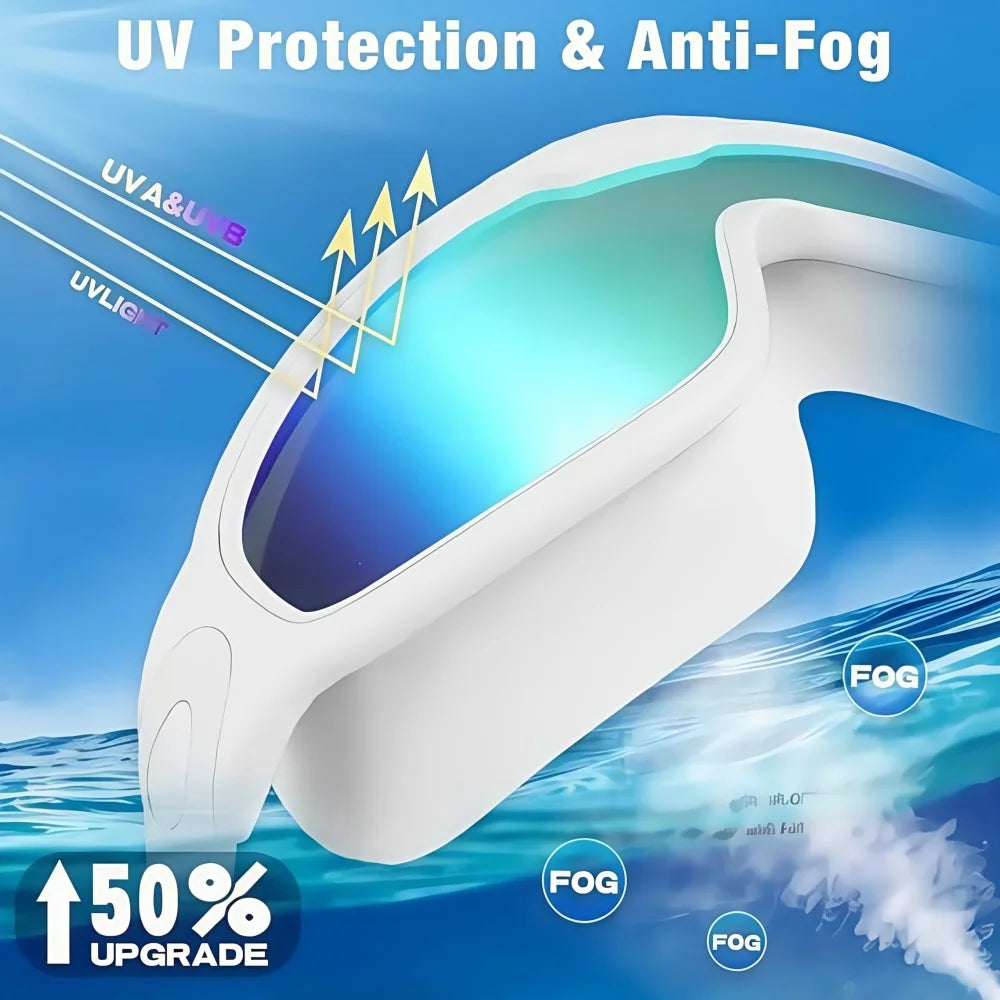 Large Frame Swimming Goggles Adult High-Definition Anti Fog Electroplated Swimming Goggles For Women Men  Silicone Goggle