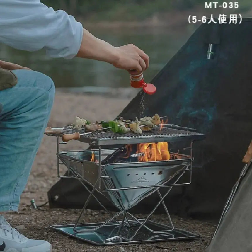 Barbecue Stove Campingmoon MT-035 Multi-Functional Outdoor Family Grill BBQ Oven