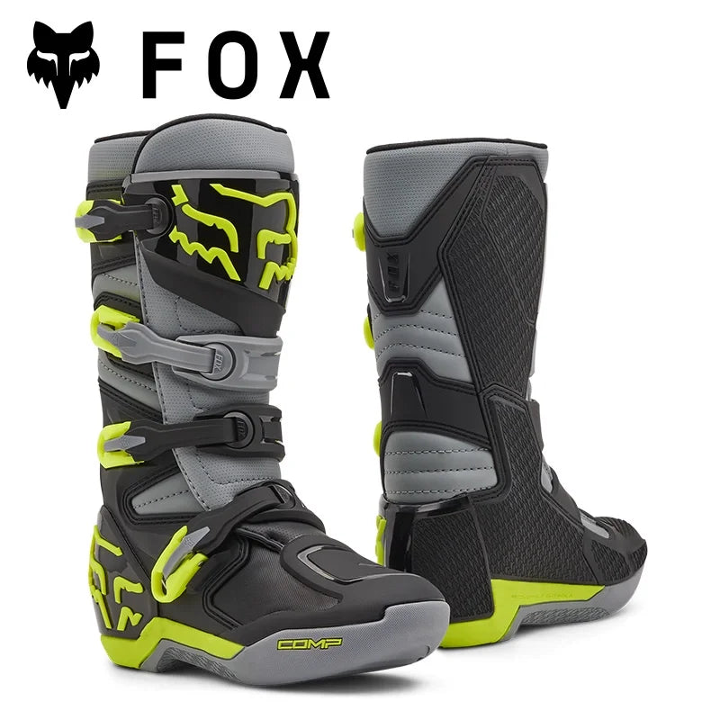 FOX Off-Road Boots Entry Level Comp Youth Motorcycle Boots for ATV/UTV Trail and MX Track Use ravel Shoes Botas Moto for kids