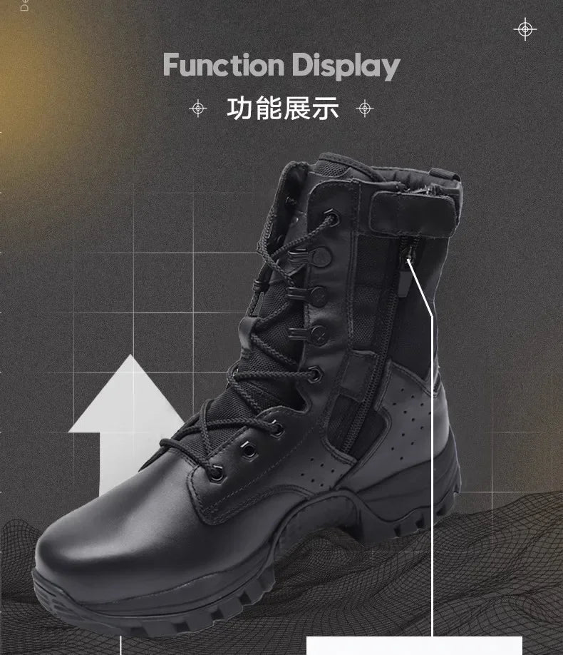 3515 Genuine Brown Boots Spring/Summer Genuine Leather Durable Off Road Mountaineering Training Desert Boots botas para moto