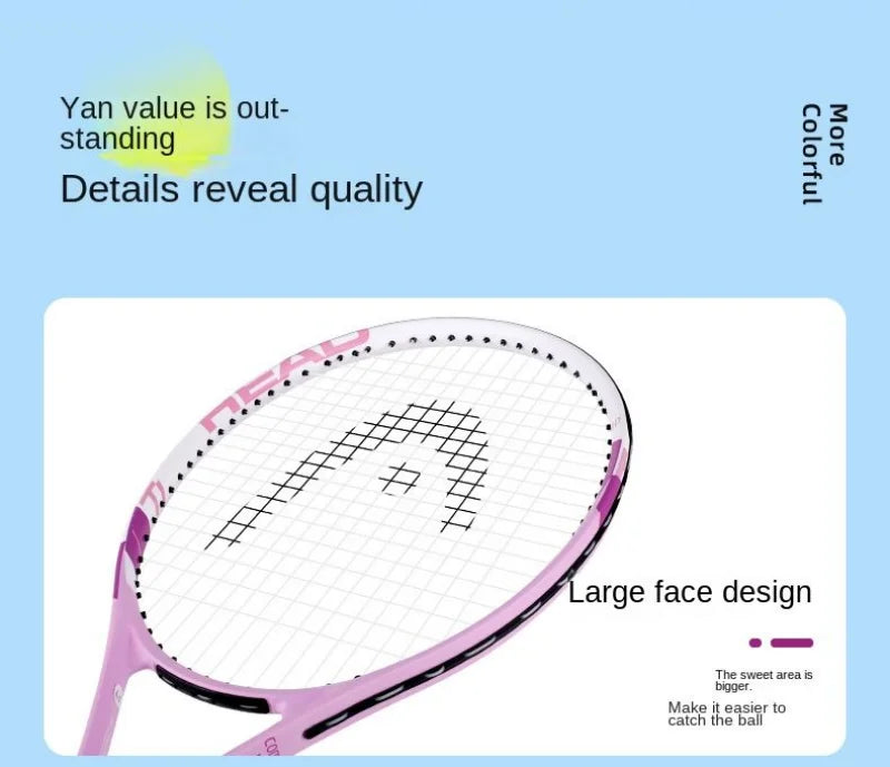 HEAD Tennis Racket Carbon Composite Padel Rackets Professional Men Women Beginners Tennis Racquet With Bag And Accessories