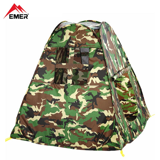 EMER Outdoor Camouflage Bird Watching Camping Tent Portable Play House  Children's Tent for Outdoor Shade Sports Beach Air Tent