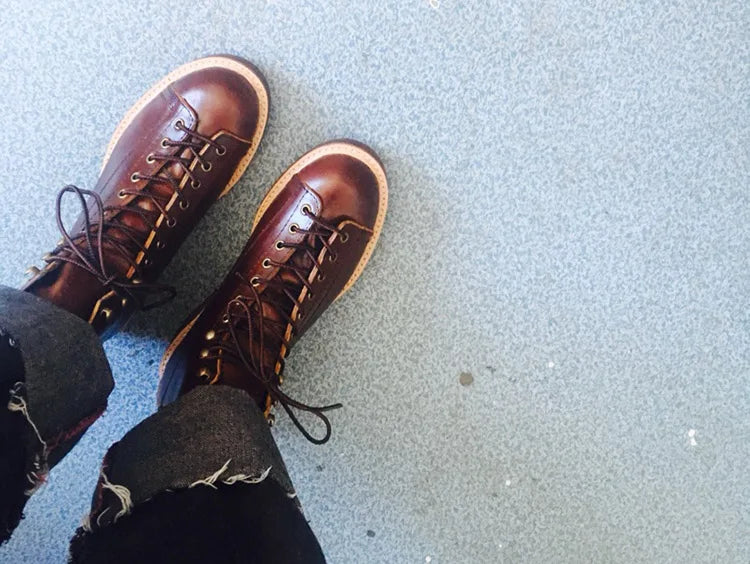 Mens British Wind Retro Boots Motorcycle Short Boots Men's Leather Boot Casual Work Shoes Men Women's Tide Chelsea Boots