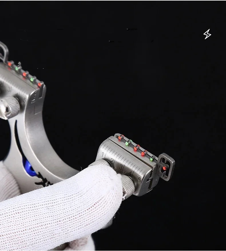 Flat rubber Band Outdoor Shooting Powerful Handheld Bow New  Professional 304 Stainless steel Slingshot For Hunting Catapult