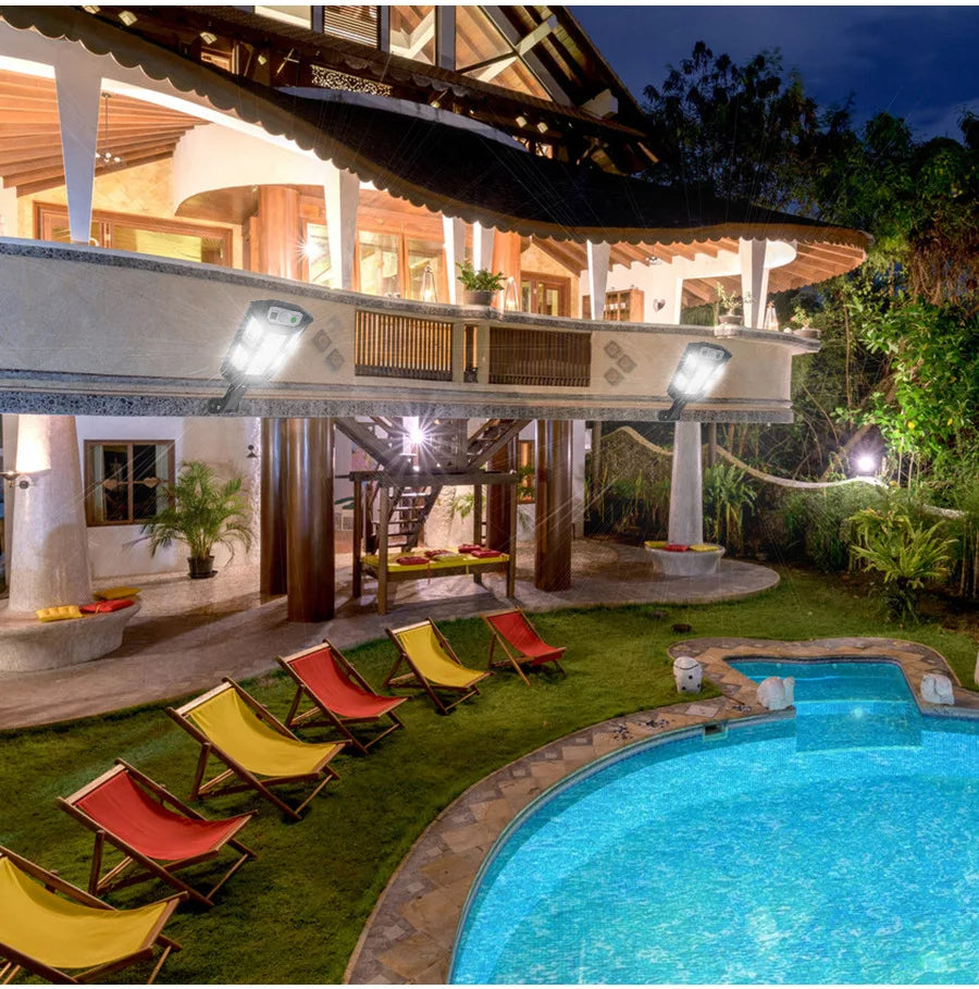 10000 Lumen powerful Solar Led Light Outdoor Solar Lamp of Motion Sensor 4Mode Waterproof Solar Garden Light Street Yard Lantern