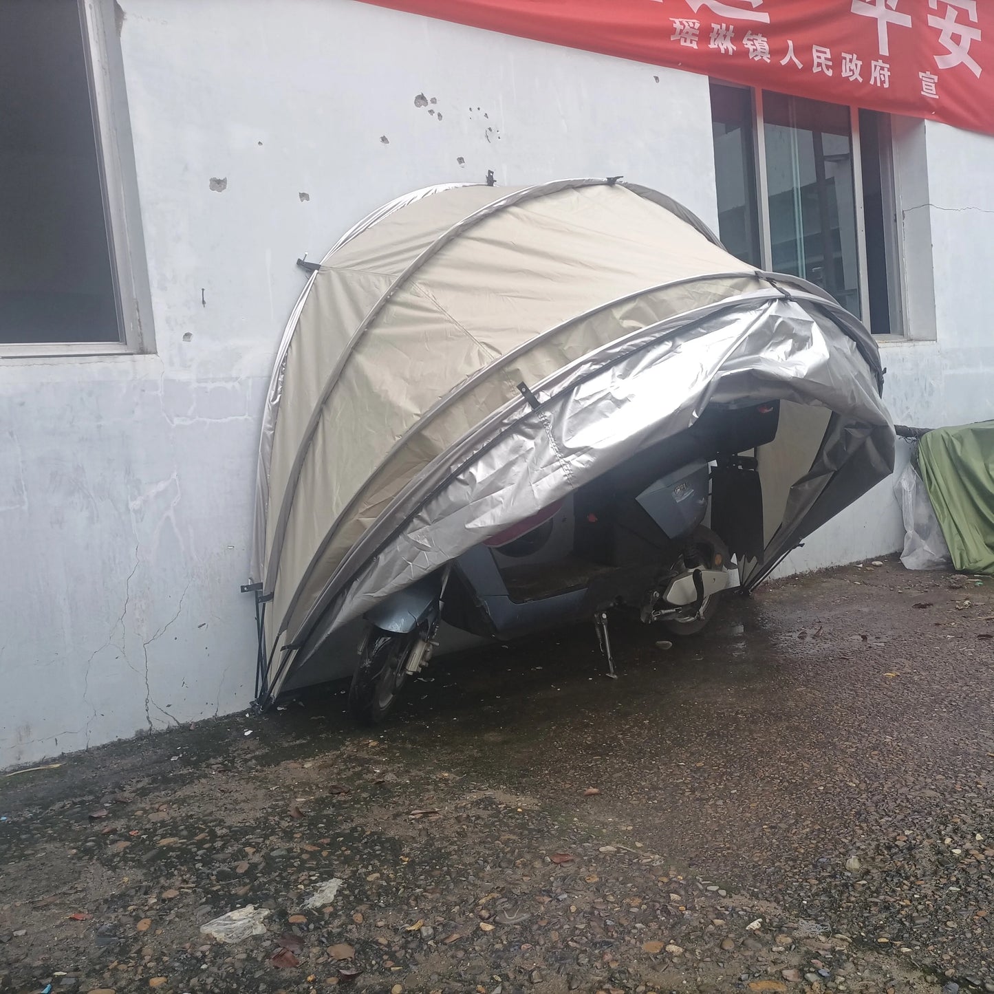 Motorcycle Hanging Garage Tent, Speedway Shelters, Garage Tent, Storage Tent, CZX-507, Portable Outdoor Hanging Garage Tent