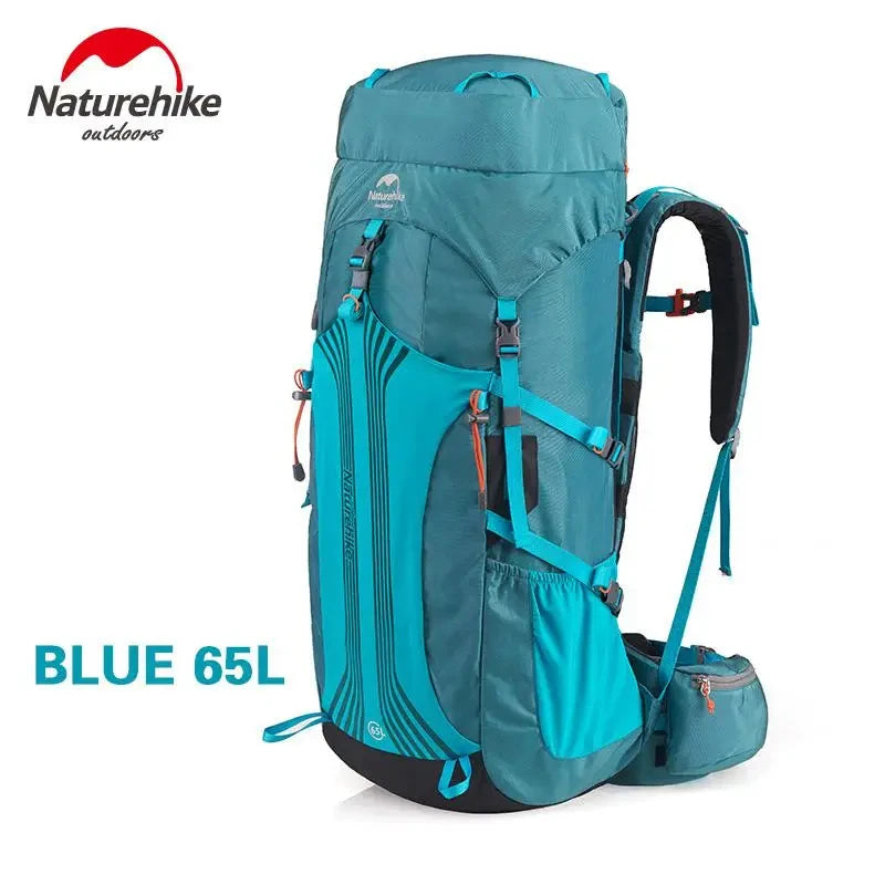Naturehike Outdoor Hiking Bag Professional Large Capcity Backpack Suspension System Camp Climbing Backpack With Waterproof Cover