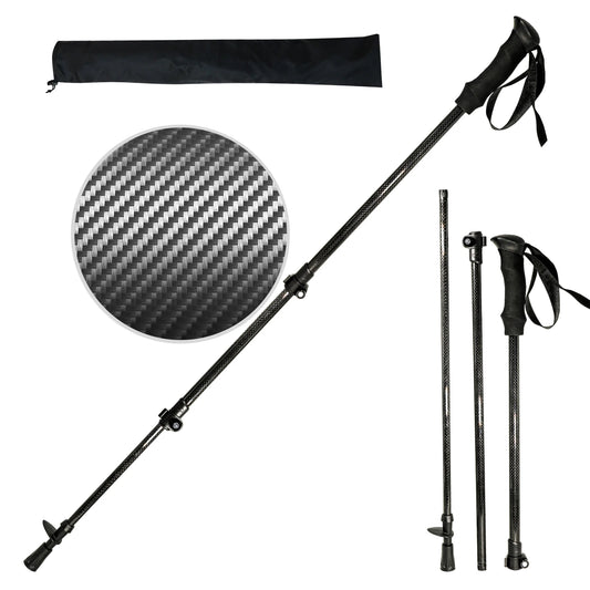 Ultra Light 185G Trekking Pole Carbon Folding Hiking Stick Collapsible Hiking Poles Trekking Stick Walking Poles Walk