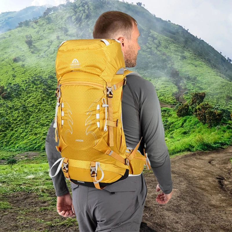 35+5L Expandable Hiking Backpack Lightweight Water-Resistant Trekking Bag with Breathable Back System Outdoor Camping, Travel
