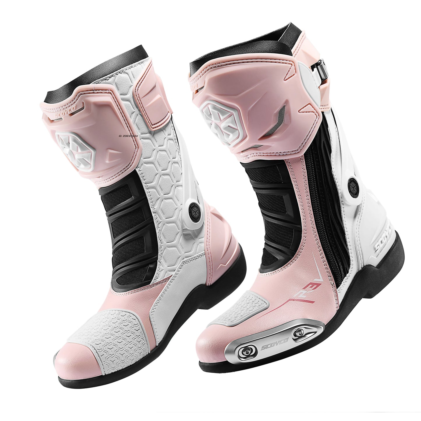 Women's Motorcycle Boots Riding Durable Anti-Slip Professional Motocross Protective Shoes Motorbike Boots Windproof Waterproof