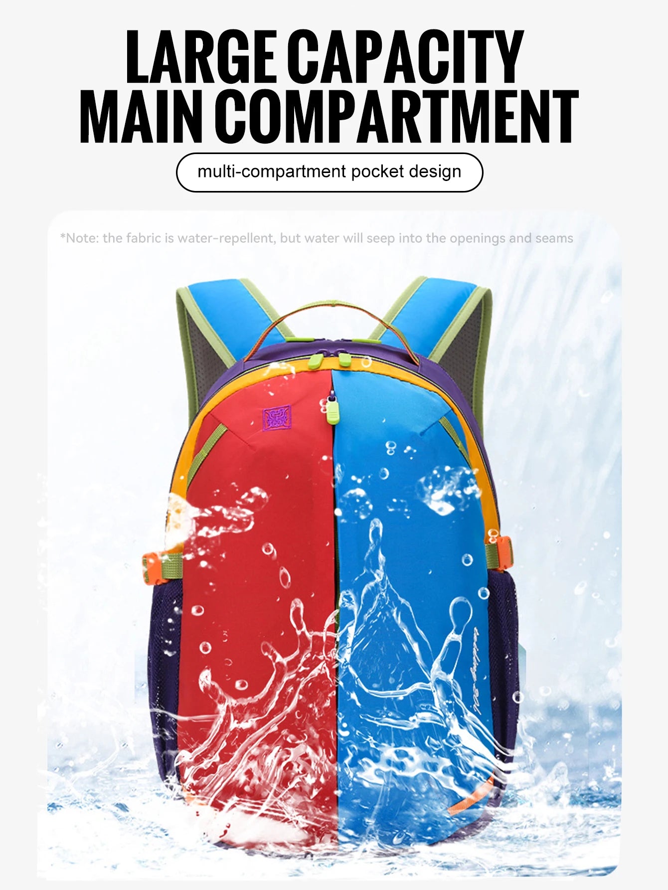 WRELS Outdoor Backpack Lightweight Breathable Schoolbag Waterproof Multi-role Backpack Large Capacity Outdoor Climb Hiking Bag