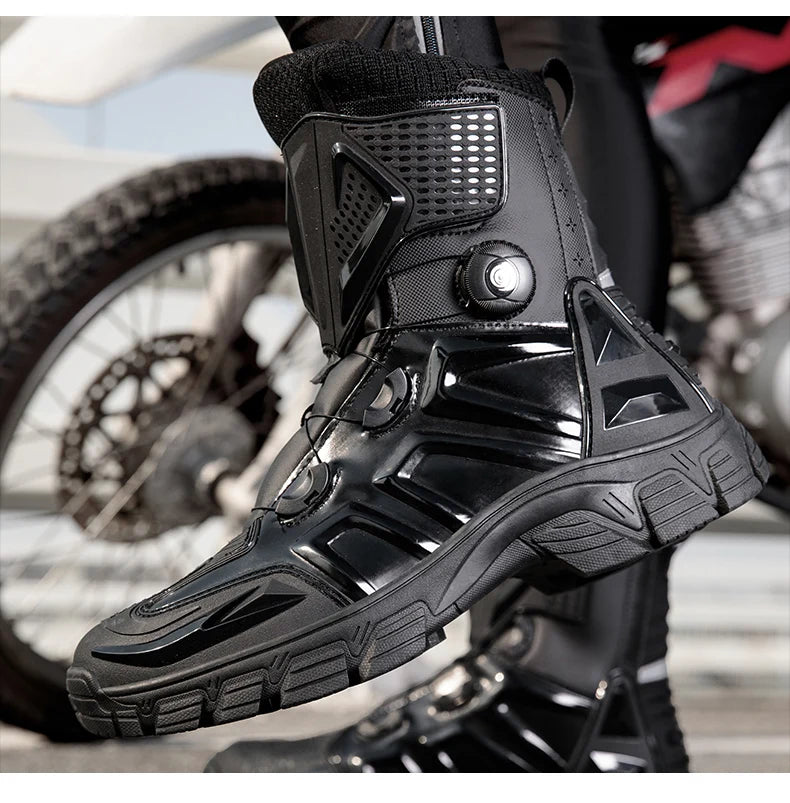 New Motorbike Boots Anti-slip Waterproof  Motorcycle Boots Wear-resistant Biker Protection Equipment Anti-fall Motocross Boot