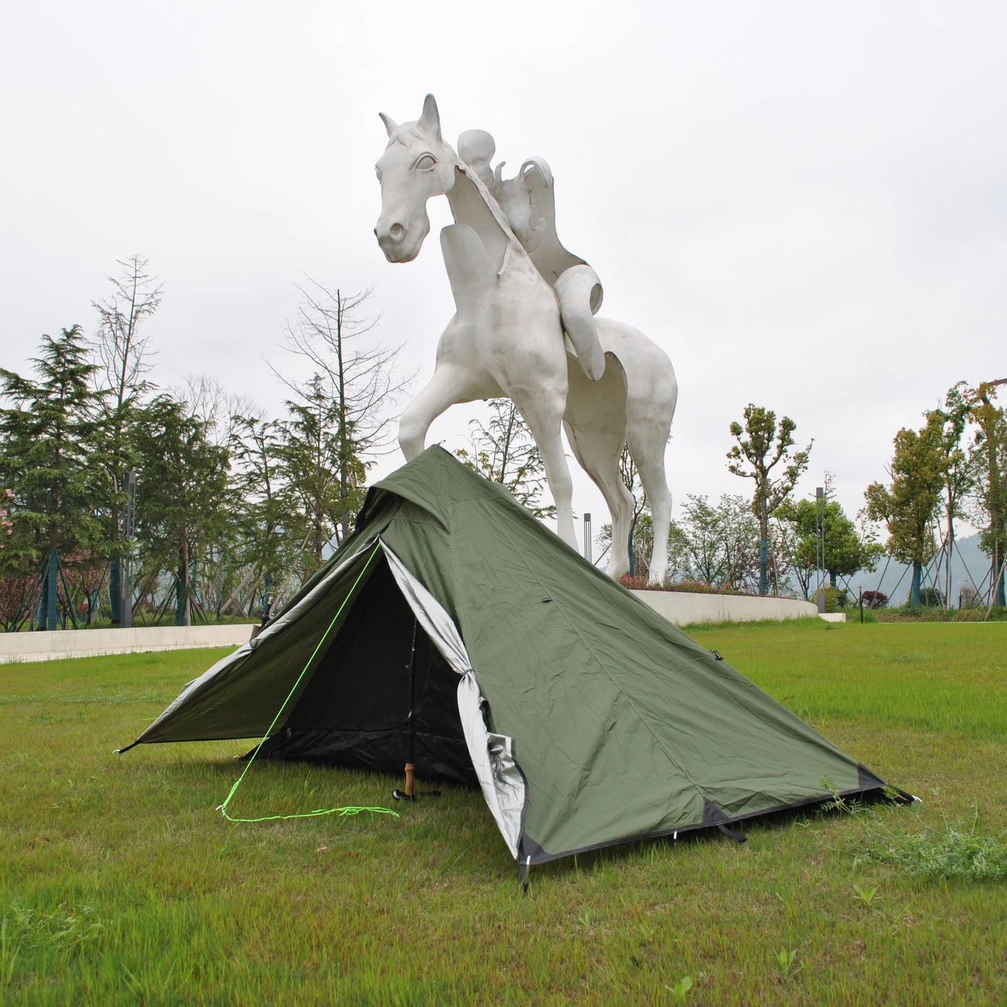 Waterproof CZX-250 Ultralight Pyramid Tent 1 Person Backpacking Teepee Waterproof Camping tent(exclude alpenstock),BC tent