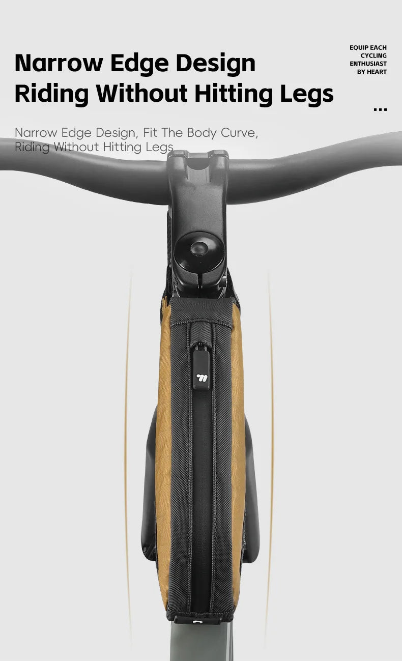 WEST BIKING Bicycle Top Tube Bag 1L Portable Cycling Front Frame Triangle Bag Lightweight Bike Bag MTB Road Bike Accessories