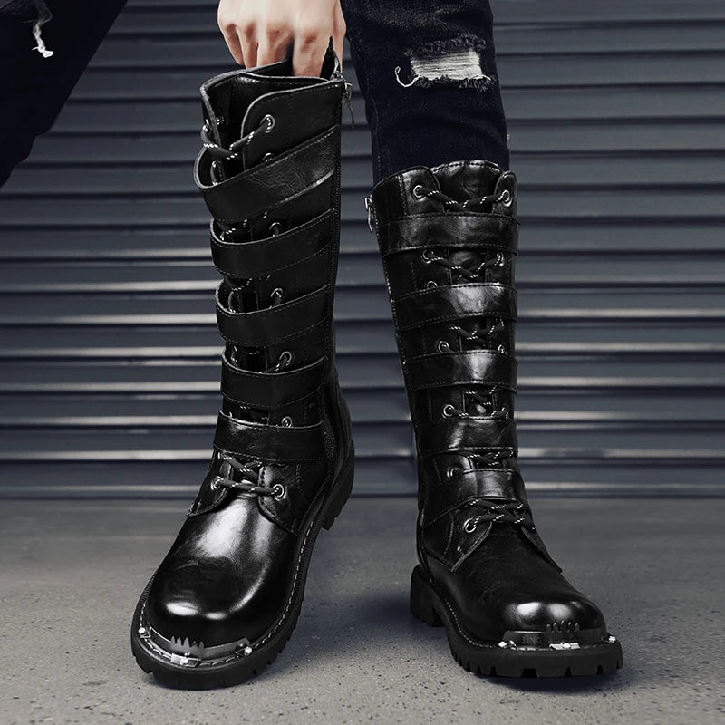 Motorcycle Boots New Men's Outdoor Fashion High Top Shoes For Men Women High Quality Comfort Anti-collision Protective Boot 2025