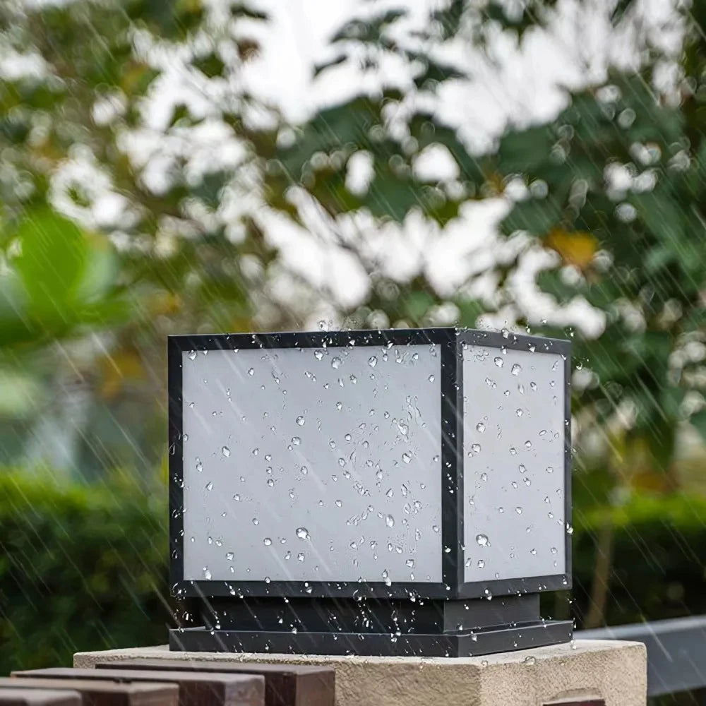 Outdoor Led Solar Garden Lights Dimming Timed Column Light Post Lamp Pillar Light Modern LED for Home Villa Garden Patio Decor