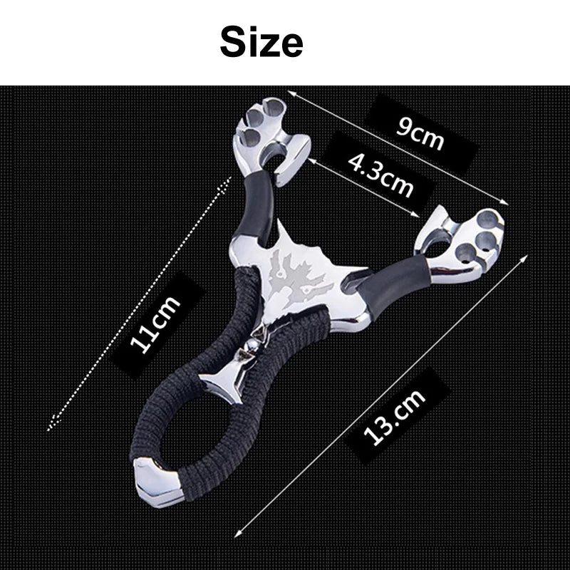 Metal Slingsshot Powerful and Precise Shooting Slingshot Outdoor Hunting Shooting Catapult Sling shot Accessorie