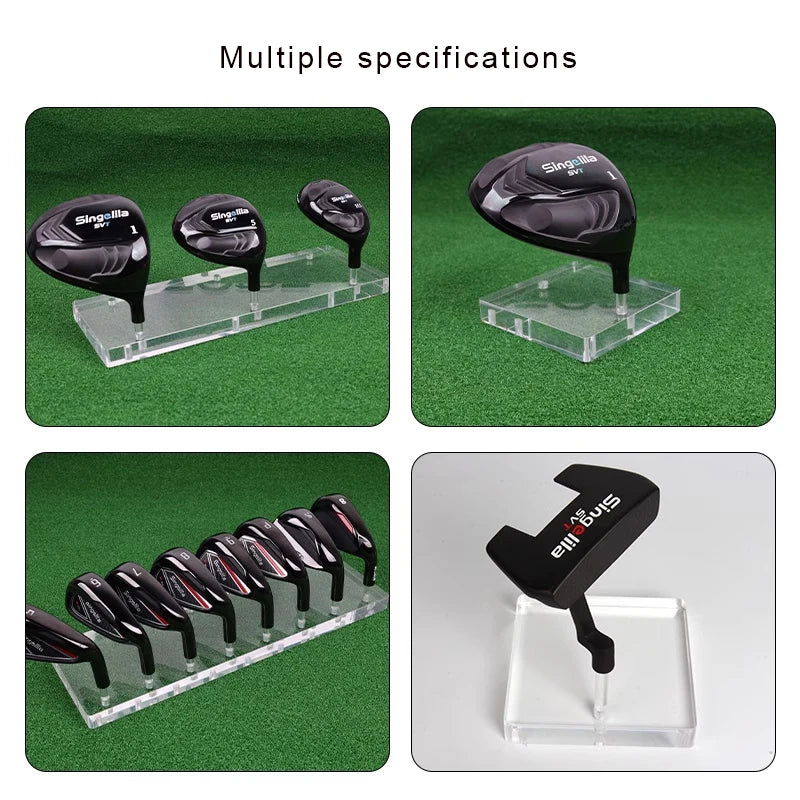 Golf Club Head Acrylic Stand Display Stand Transparent Club Storage Stand for Golf Club Grips