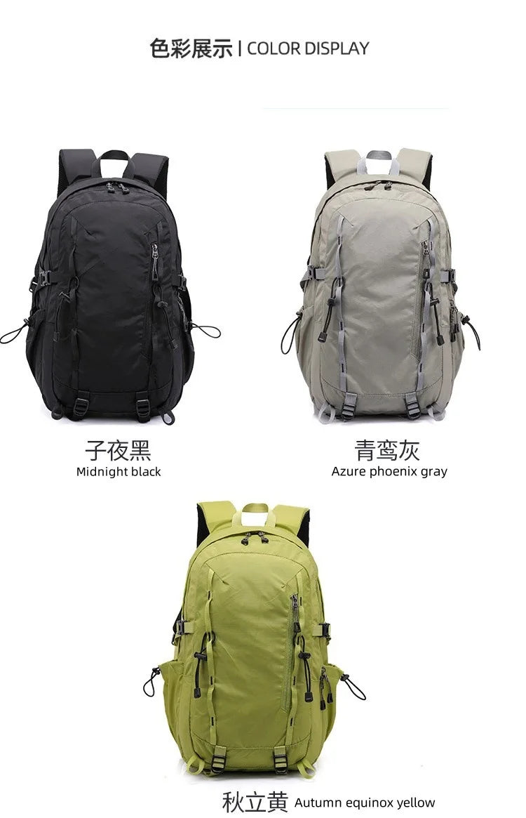 Unisex Multifunctional Outdoor Camping Hiking Climbing Backpack Men Nylon Travel  Adjustable Shoulder Strap Lightweight Bag