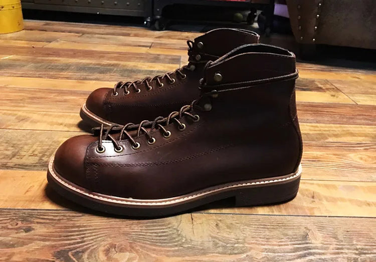 Mens British Wind Retro Boots Motorcycle Short Boots Men's Leather Boot Casual Work Shoes Men Women's Tide Chelsea Boots