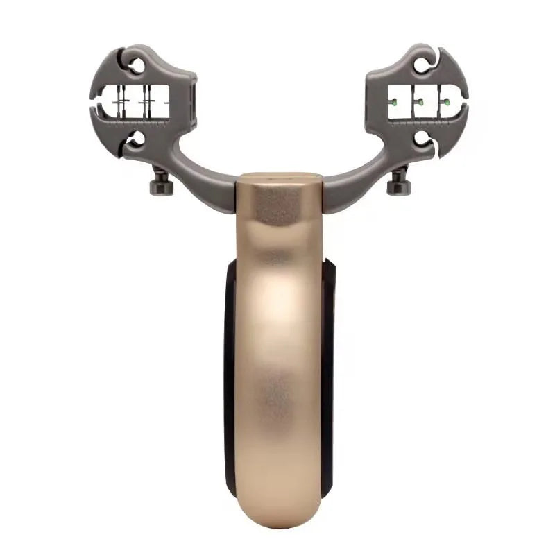 Precision Outdoor Hunting Slingshot Titanium Alloy Adjustable Sight Catapult Round Flat Rubber Band Card Ball Sling Shooting Toy