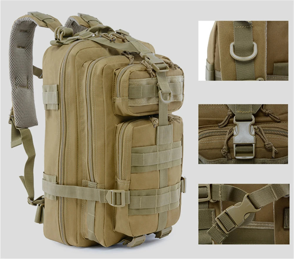 20L 45L Tactical 3P Backpack Bag 3 Days Assault Outdoor Backpack Waterproof Climbing Rucksack Camping Hiking Hunting Mochila Bag
