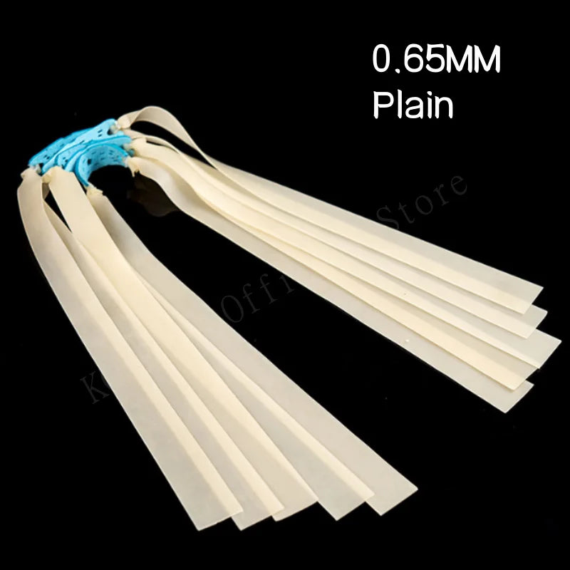 5pcs Hunting Strong Flat Rubber Band Latex Thickened Slingshot 1.0-2.0mm High Elasticity Outdoor Catapult Shooting Accessories