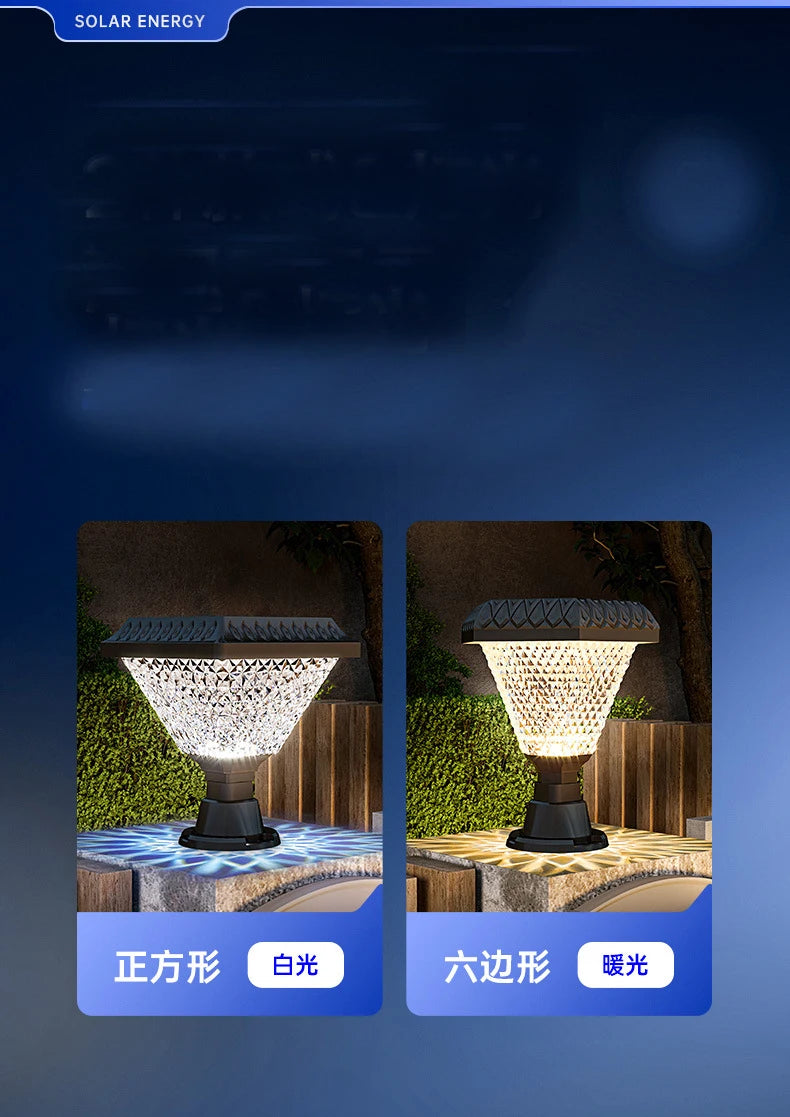 Solar Light Outdoor Fixtures Courtyard Garden Lawn Street Lights Waterproof Lamp External Landscape Patio Festival Lighting