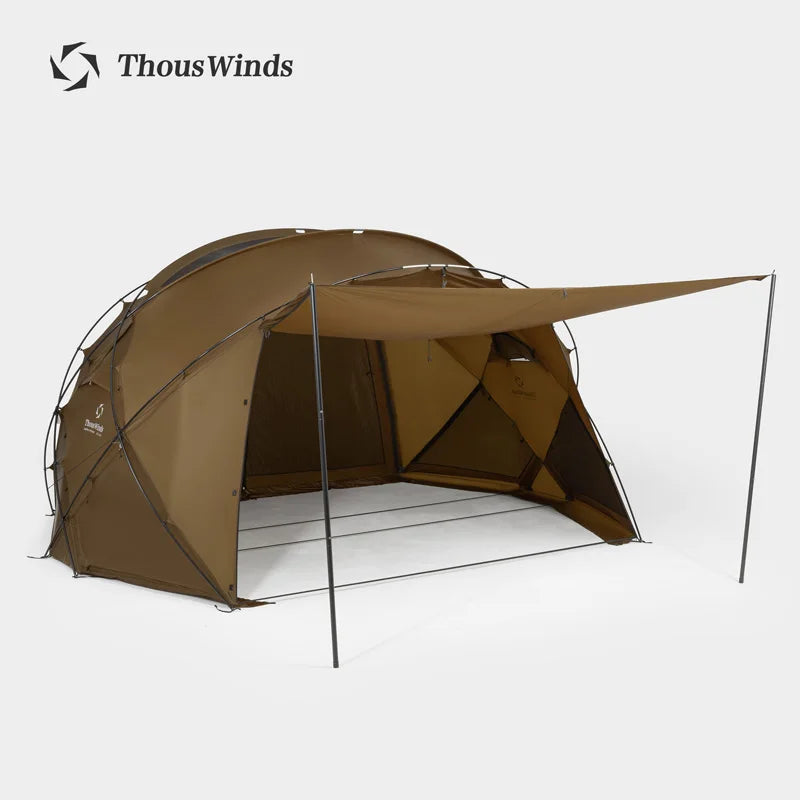 Thous Winds CNC 4-8 Person Family Camping Tent Outdoor Emotional Camp Tent 20D Ripstop Nylon Both Side Silicon Lightweight Tents