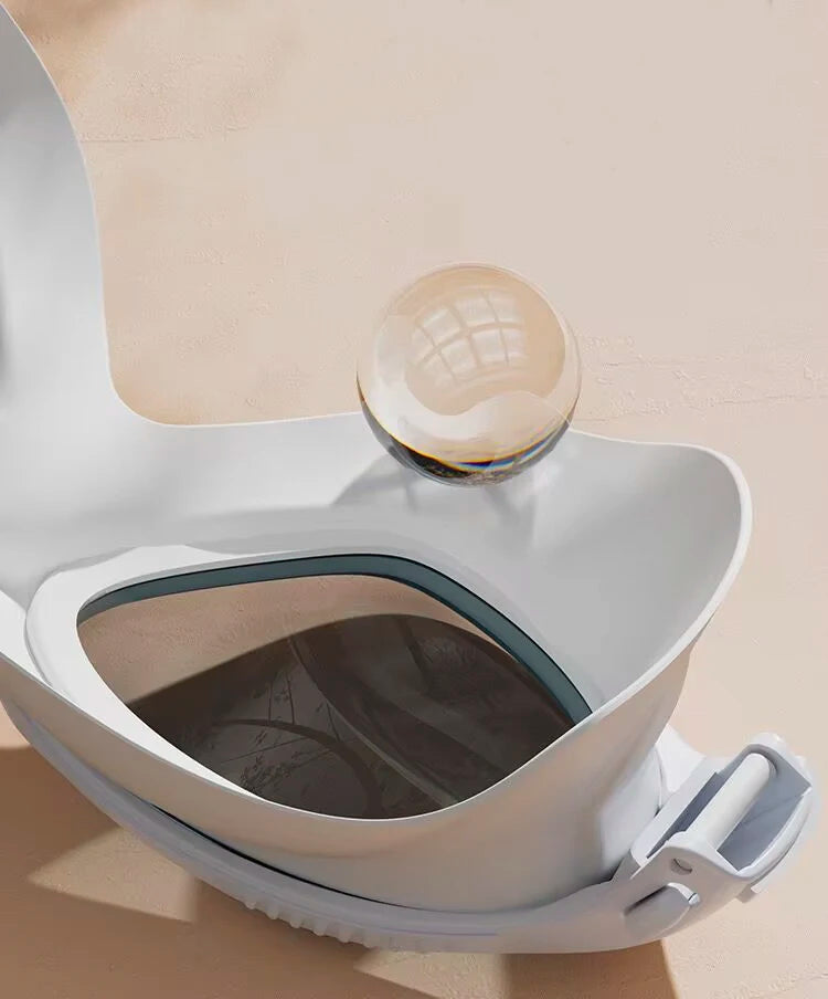 Large frame swimming goggles anti-fog professional high-definition swimming goggles adjustable wide field of vision for men and