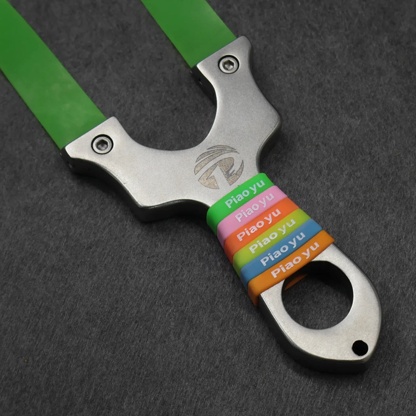 Traditional OTT Metal Cut Slingshot Stainless Steel Premium Portable Outdoor Shooting Hunting Slingshot with Rubber Bands