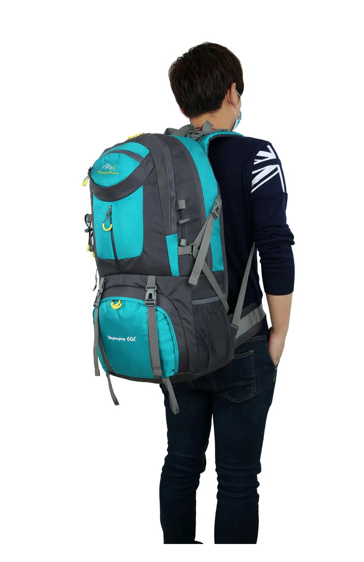 50l/60l-Large Capacity Mountaineering Bag,Large Load-Bearing Hiking Multi-Functional Outdoor Sports Tear Resistance Backpack