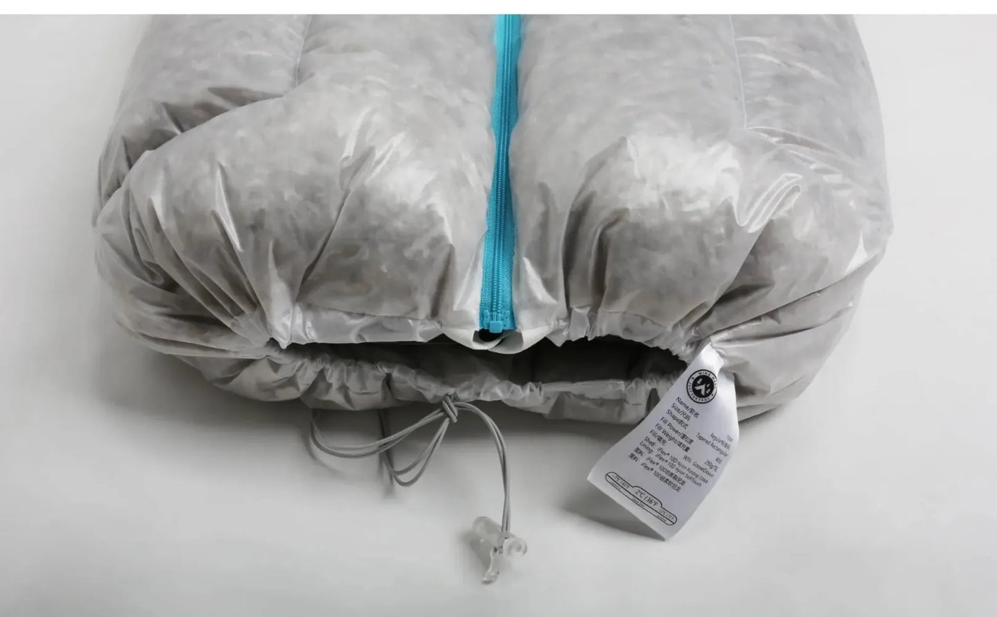 AEGISMAX Wind Hard Tiny Goose Down Sleeping Bag, Ultralight Wearable Quilt for Outdoor Camping, Hiking, Backpacking, Gray,800FP