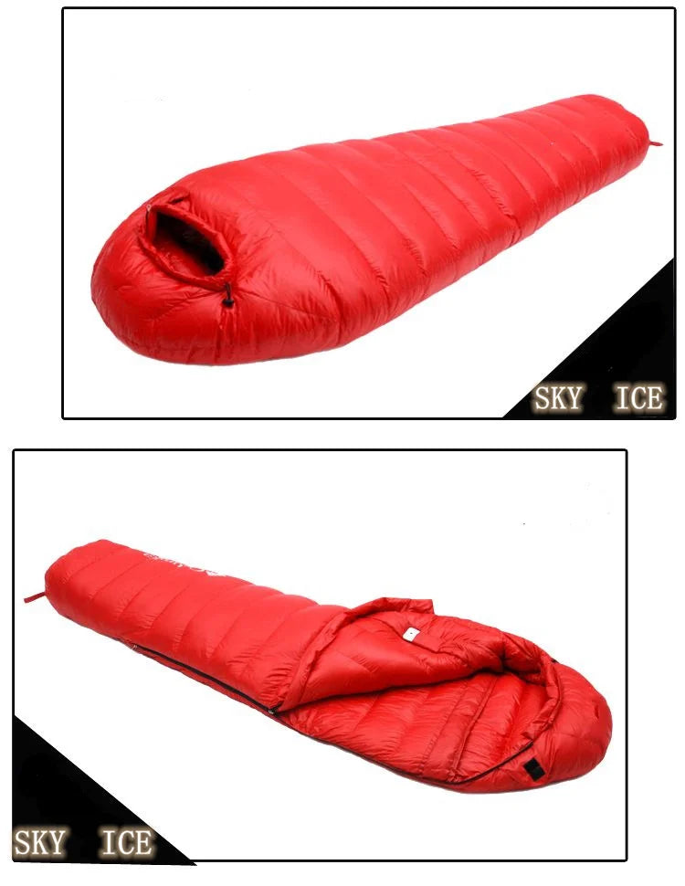customer special shot, outdoor adult light mummy down sleeping bag, cold-proof duck down sleeping bag, manufacturer wholesale