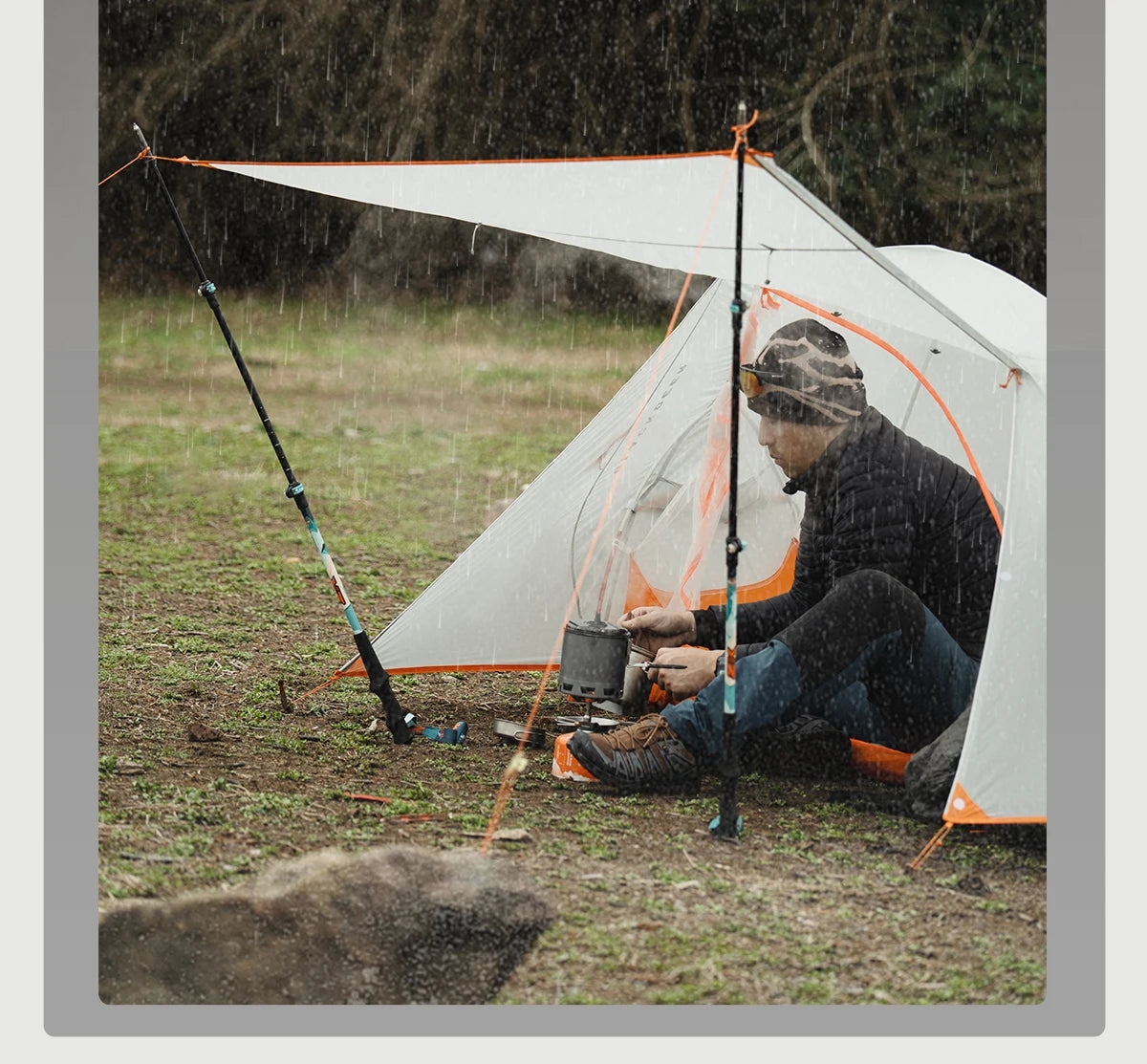 BLACKDEER Nova Camping Tent 1 Person Ultralight Tent Nylon Silicone Coated Waterproof Hiking Backpacking Outdoor DAC Pole 1.08kg