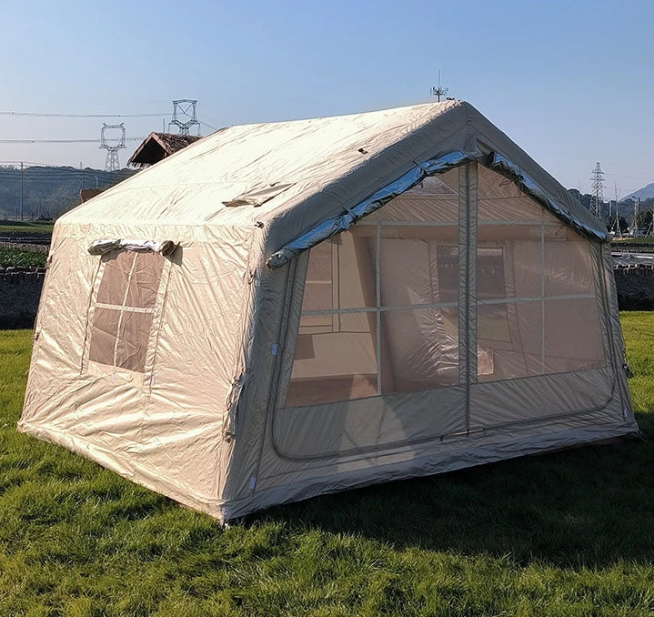 8 ㎡ Camping Outdoor Tent for 4~6People No Pitch Rainproof Sunproof Wind Resistant Hiking Marquee with Skylight & Chimney Outlet