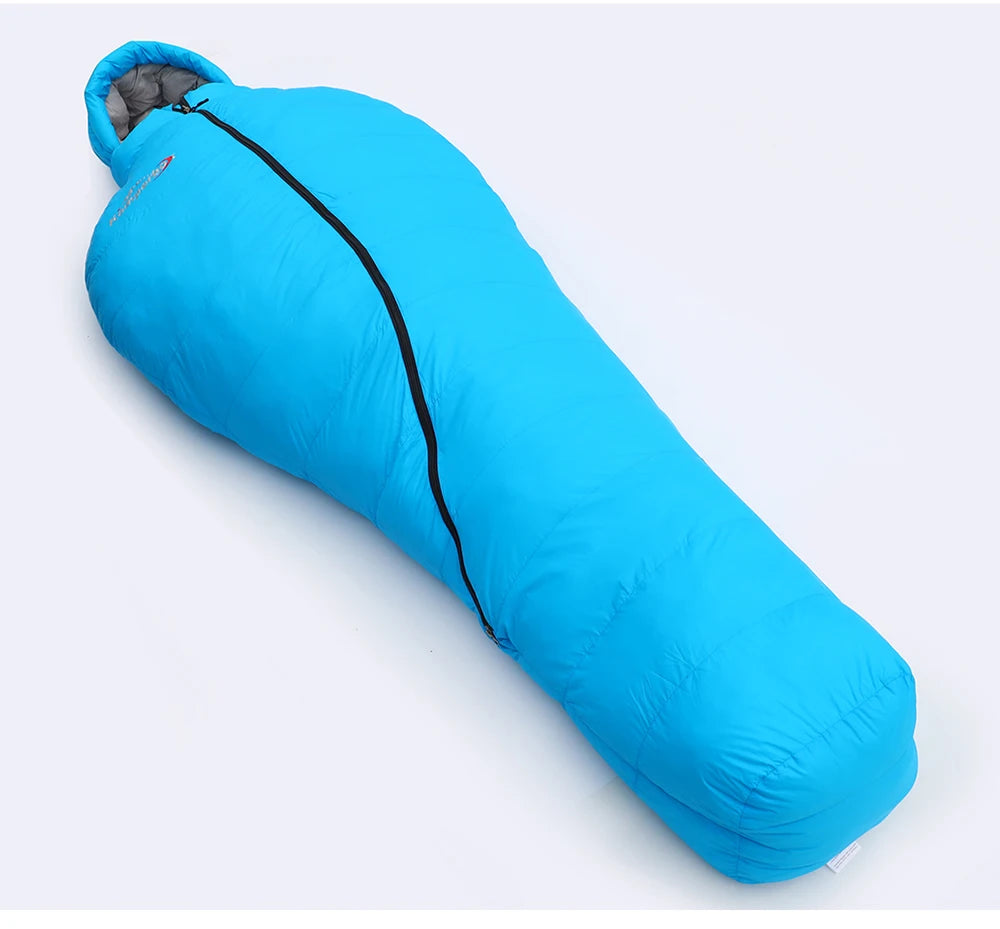 Premium Down and Synthetic Hybrid Sleeping Bag Camping  Lightweight Sleeping Bag High Neck Design Sleeping Bag 0°C to -5°C ，1.3