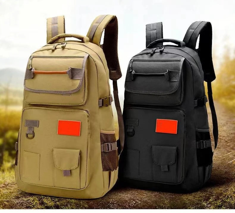 60L Outdoor Hiking Sports Backpack Large Capacity Camping Travel Climbing Bag Camo Military Tactical Rucksack Student Work Pack