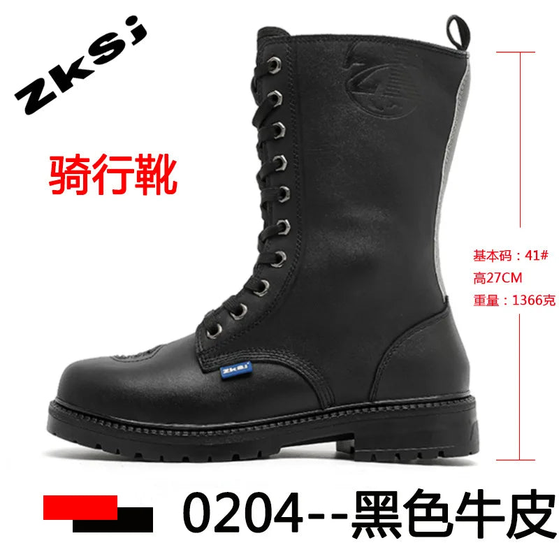 Motorcycle Riding Boots High Top Motorcycle Boots Breathable Anti Fall Knight Equipment Road Racing Boots Motocross Shoes 35-46