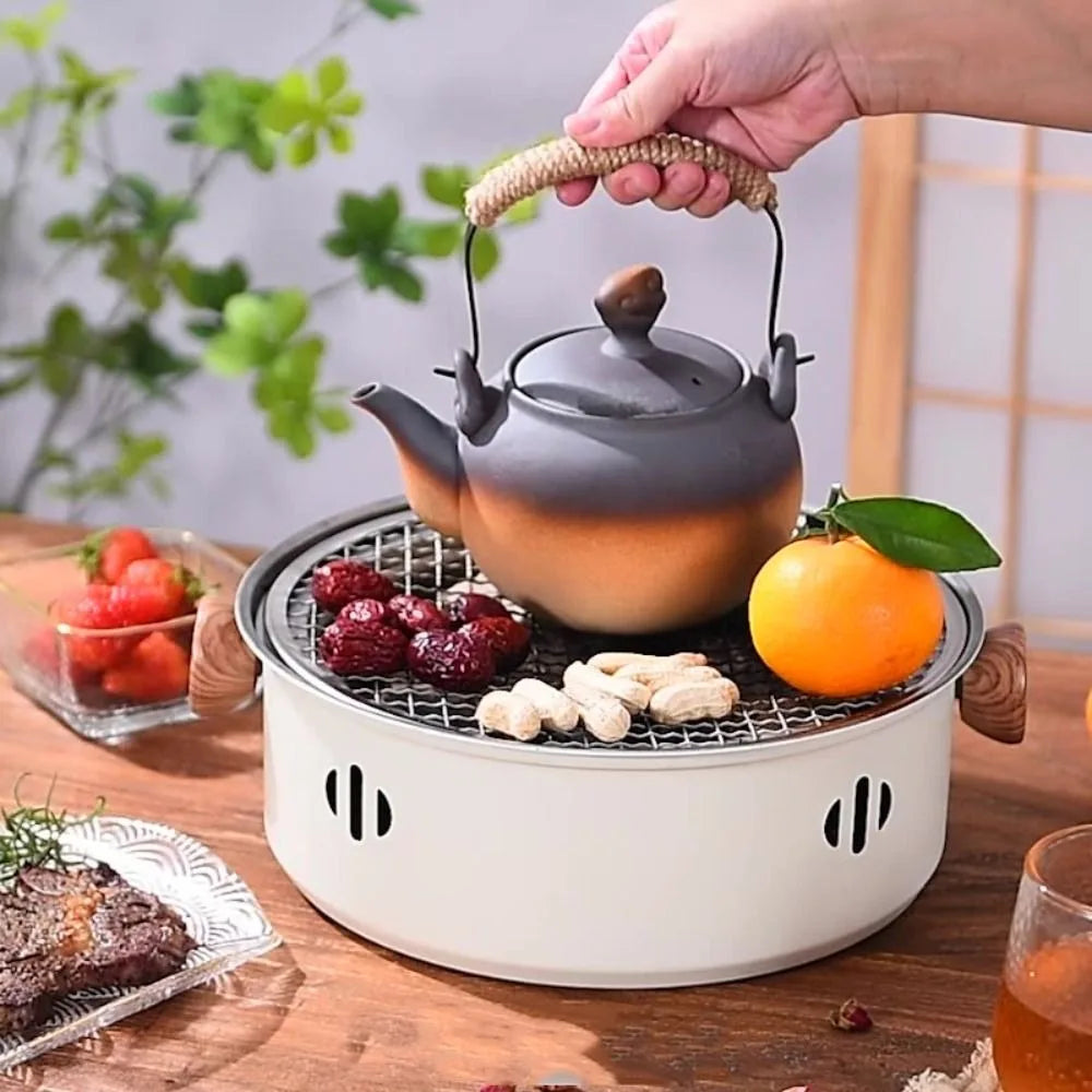 New Stainless Steel Barbecue Grill Multifunction Beige Green Black BBQ Stove Non-stick Barbecue Stove Barbecue Supplies