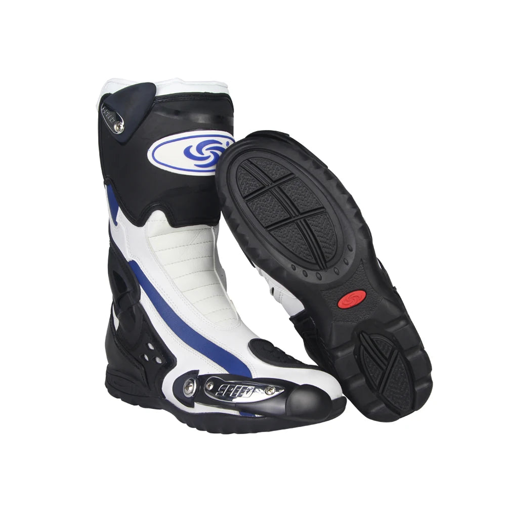 Motorcycle Boots Men Motorcycle Shoes Botas Moto Motocross Boots Motorbike Biker off-Road Racing Riding Boots