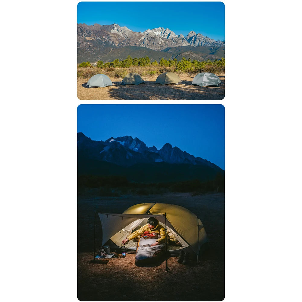 Naturehike Mongar UL 2 Person Backpacking Tent 15D Ultralight Travel Tent Waterproof Hiking Survival Outdoor Camping Tent