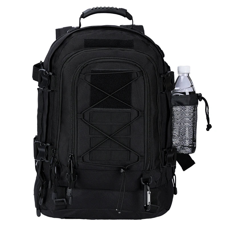 LQARMY 60L Military Tactical Backpack Army Assault Rucksack Outdoor 3Day Expandable Travel Backpack Hiking Molle Bug Out Bag
