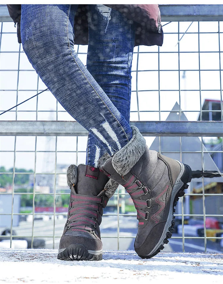 Women's Snow Boots Winter Plush Warm Platform Women's Ankle Boots Wear-resistant Waterproof Non-slip Lady Snow Boots for Womens