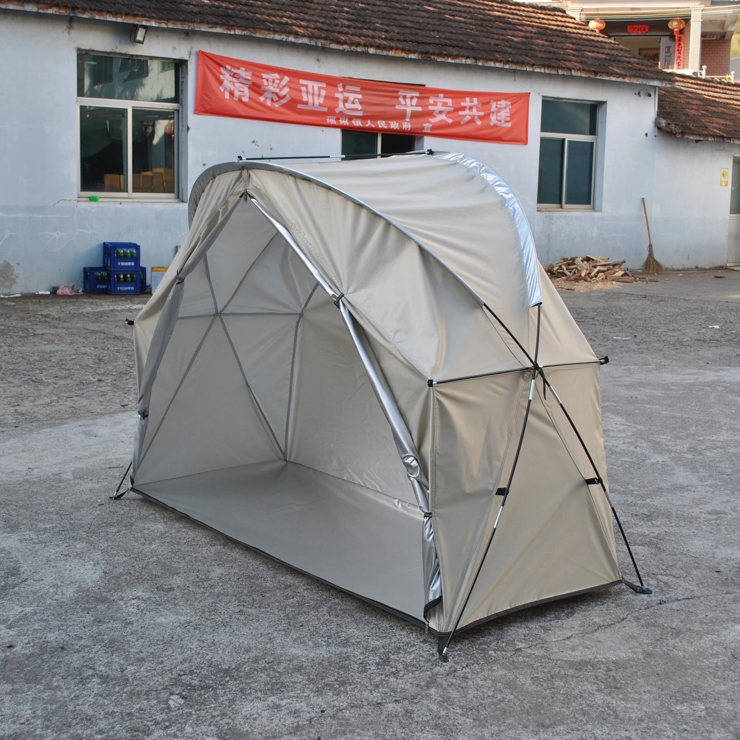 Durable Cot Tent for Camping, Light Weight, Backpacking Tent, Solo, 4000mm Camping Cot Package Not Include