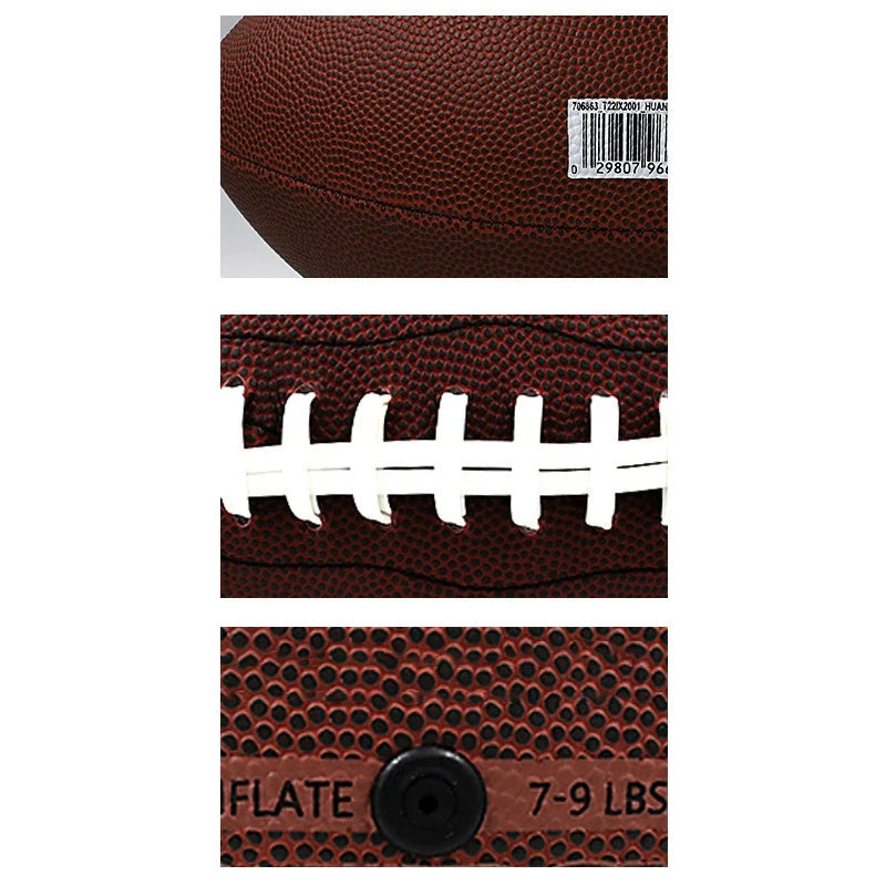 Standard Rugby Ball American Football Soccer Association Football Size 3 6 9 Sports Football Adult Kid Training Game Supplies